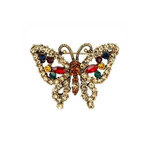 Brosa 4256 - Auriu - Fluture imagine