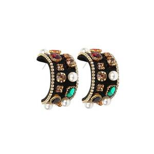 Cercei Eleganti 5758 - Negru - lungime 5 cm imagine