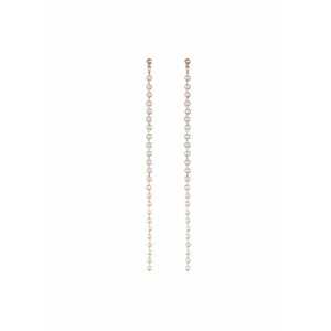 Cercei Perle sintetice 4380 - Alb - lungime 16 cm imagine