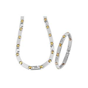 Set colier si bratara S2175 - otel inoxidabil - imagine