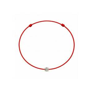 Bratara martisor decorata cu cristal Preciosa - Alb/Argintiu imagine