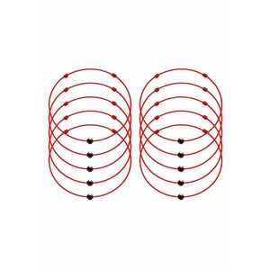 Set de bratari martisor cu cristal Preciosa - 10 bucati - Mov imagine