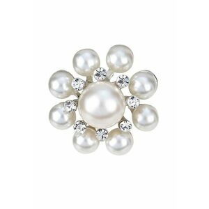 Brosa 3853 - Argintiu - Perle imagine