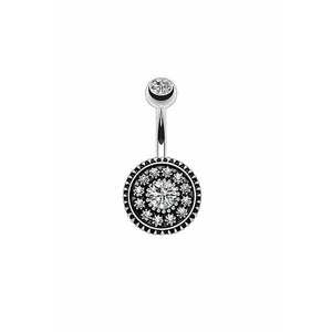 Piercing 4062 inox - Negru/Argintiu imagine