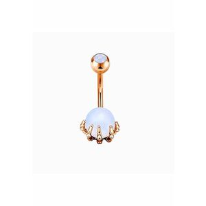 Piercing 4061 inox - Roz/Transparent imagine