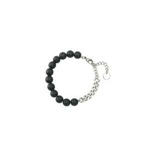 Bratara inox 4356 - Negru mat imagine