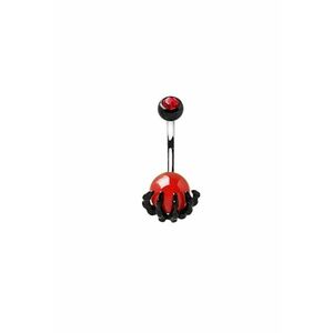 Piercing 4061 inox - Rosu/Negru/Argintiu imagine