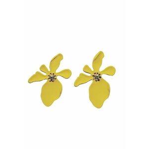 Cercei floare 4166 - Galben imagine