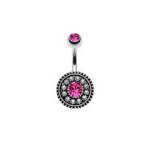 Piercing 4062 inox - Roz/argintiu imagine