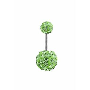 Piercing 4059E inox - Verde - 25 mm imagine