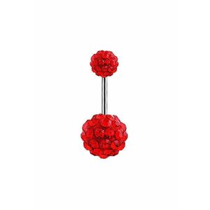 Piercing 4058G inox - Rosu - 22 mm imagine