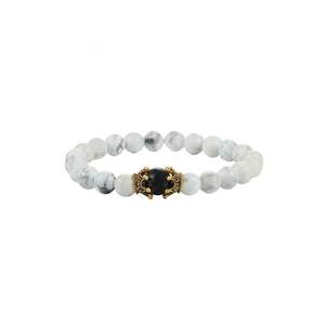 Bratara Pietre Naturale 5386C - Alb imagine