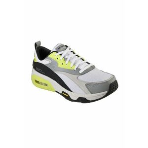 Pantofi sport cu insertii de piele Skech-Air Extreme 2 - Alb/Negru/Verde lime imagine