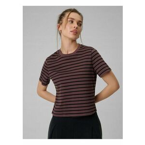 Tricou dama bumbac gros - maro - dungi imagine