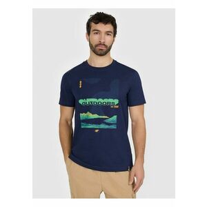 Tricou barbati bumbac superior - bleumarin imagine