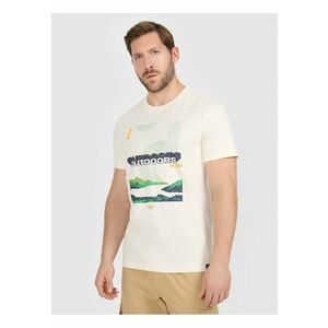 Tricou barbati bej bumbac imagine