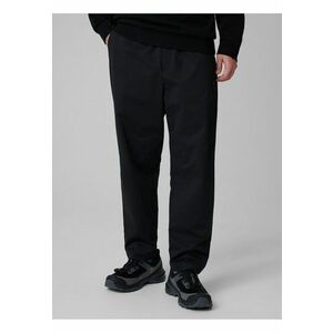 Pantaloni barbati - casual - elastic in talie - negru - poliester imagine
