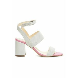 Sandale piele toc gros New Look White imagine