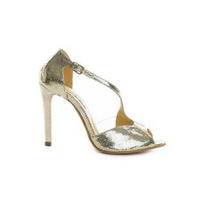 Sandale piele naturala Muse Gold Sparkle imagine