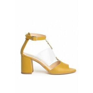 Sandale dama Pandora Yellow Piele Naturala imagine