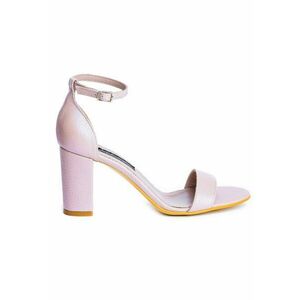 Sandale piele toc gros Simple Rose imagine