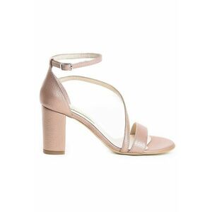 Sandale piele toc gros PEACH Evening imagine