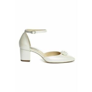 Pantofi mireasa piele naturala Ivoire Fancy Flats imagine