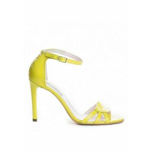 Sandale dama piele naturala Dahlia Lime imagine