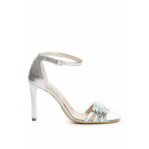 Sandale mireasa piele naturala Silver Dahlia imagine