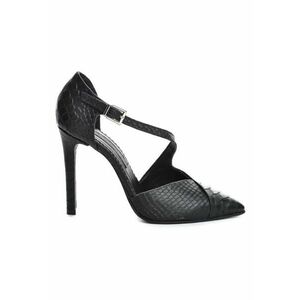 Pantofi stiletto piele naturala Negru Paloma - Marimea imagine