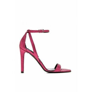 Sandale dama piele naturala Simple Fuchsia Sparkle imagine