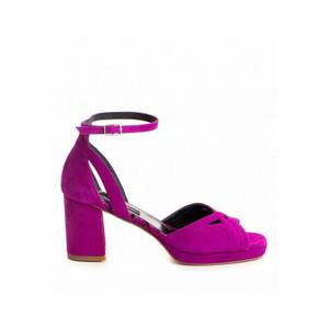 Sandale dama piele naturala Magenta Mikaela imagine