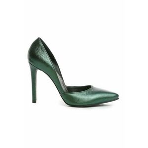 Pantofi stiletto piele naturala Verde - Marimea imagine