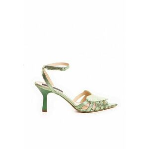Sandale dama piele naturala Olive Heart imagine