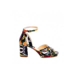 Sandale dama piele naturala Multicolor Mikaela imagine