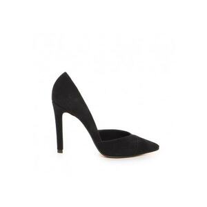 Pantofi stiletto piele naturala Negru Curve imagine