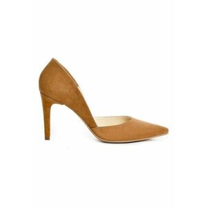 Pantofi stiletto piele naturala Maro Camel imagine
