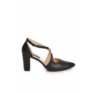 Pantofi Stiletto Piele Naturala Negru Mary imagine