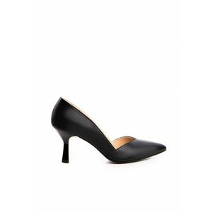 Pantofi stiletto piele naturala Negru Ava imagine