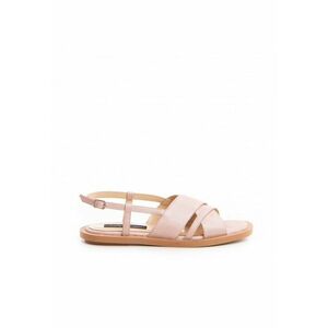 Sandale dama piele fara toc Rose Amalfi imagine
