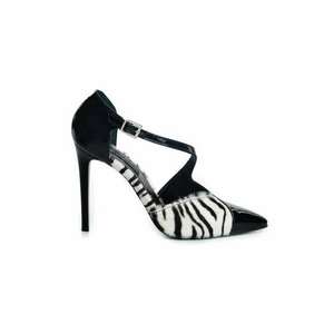Pantofi stiletto piele naturala Negru Paloma imagine