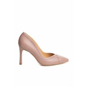 Pantofi stiletto piele naturala Grej Melanie imagine