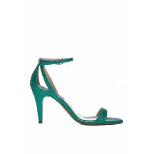 Sandale dama piele naturala Simple Turquoise Sparkle imagine