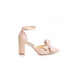 Pantofi Piele Naturala Dama Rose Urban cu funda imagine