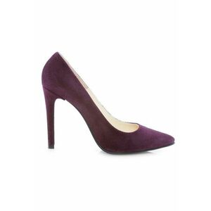 Pantofi stiletto piele naturala Mov Velvet imagine