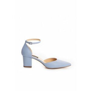Pantofi piele naturala Bleu Fancy Flats imagine