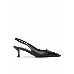 Sandale dama - decupate - negru - piele naturala imagine