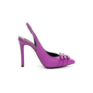 Pantofi stiletto piele naturala Mov Kate imagine