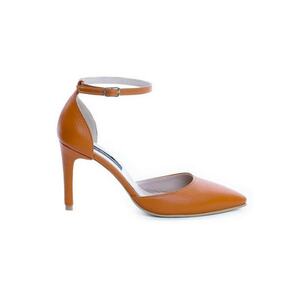 Pantofi Piele Naturala Orange Urban Pumps imagine