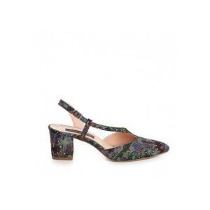 Pantofi stiletto piele naturala Negru Betty imagine